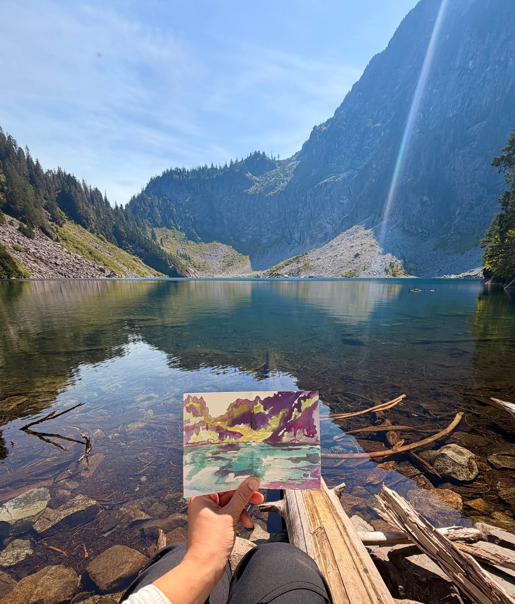 "Lake Serene" - Plein Air Original (Gouache)