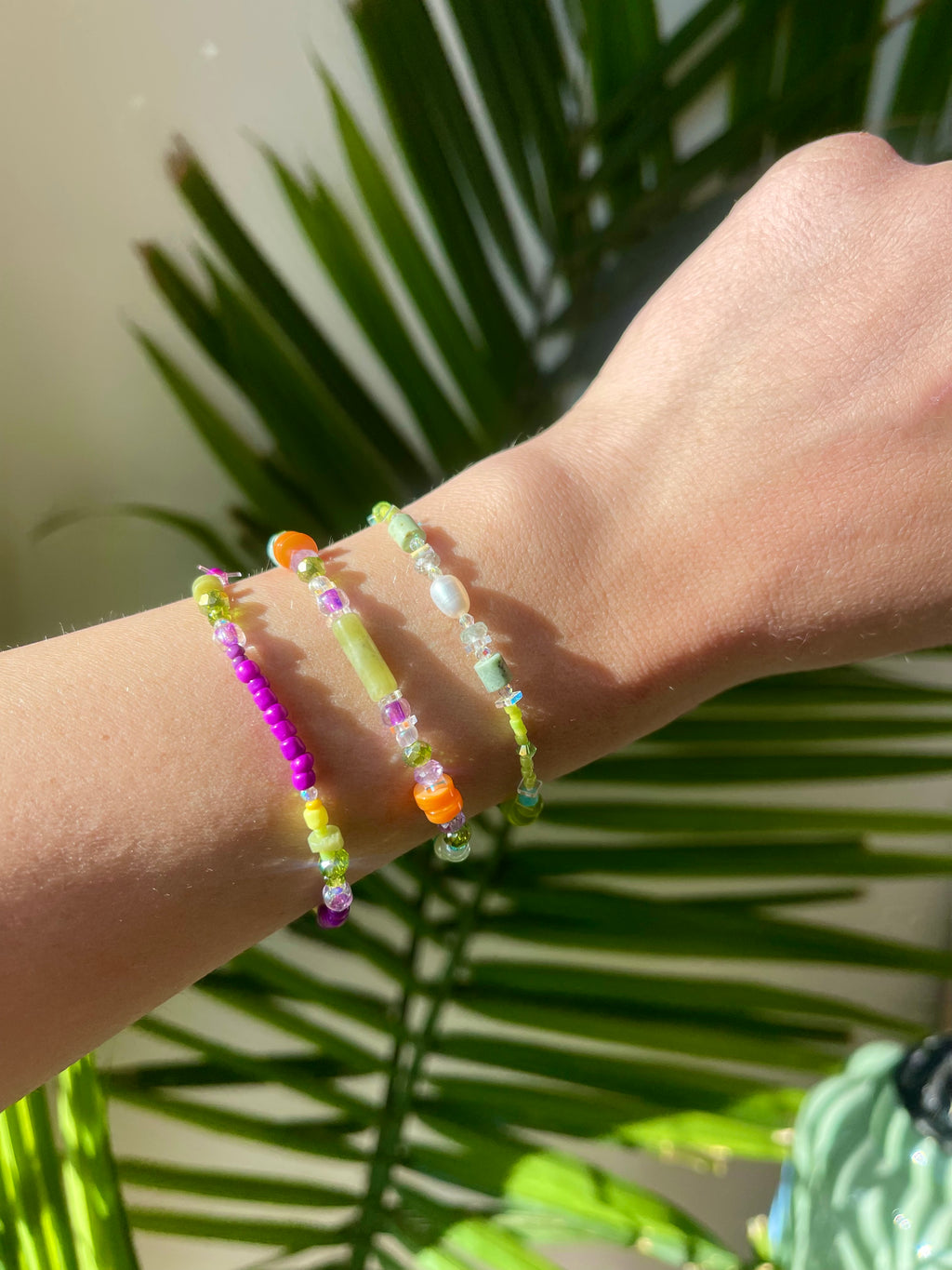 "Endless" Wearable Landscape - Semi-Precious Gemstone Bracelet