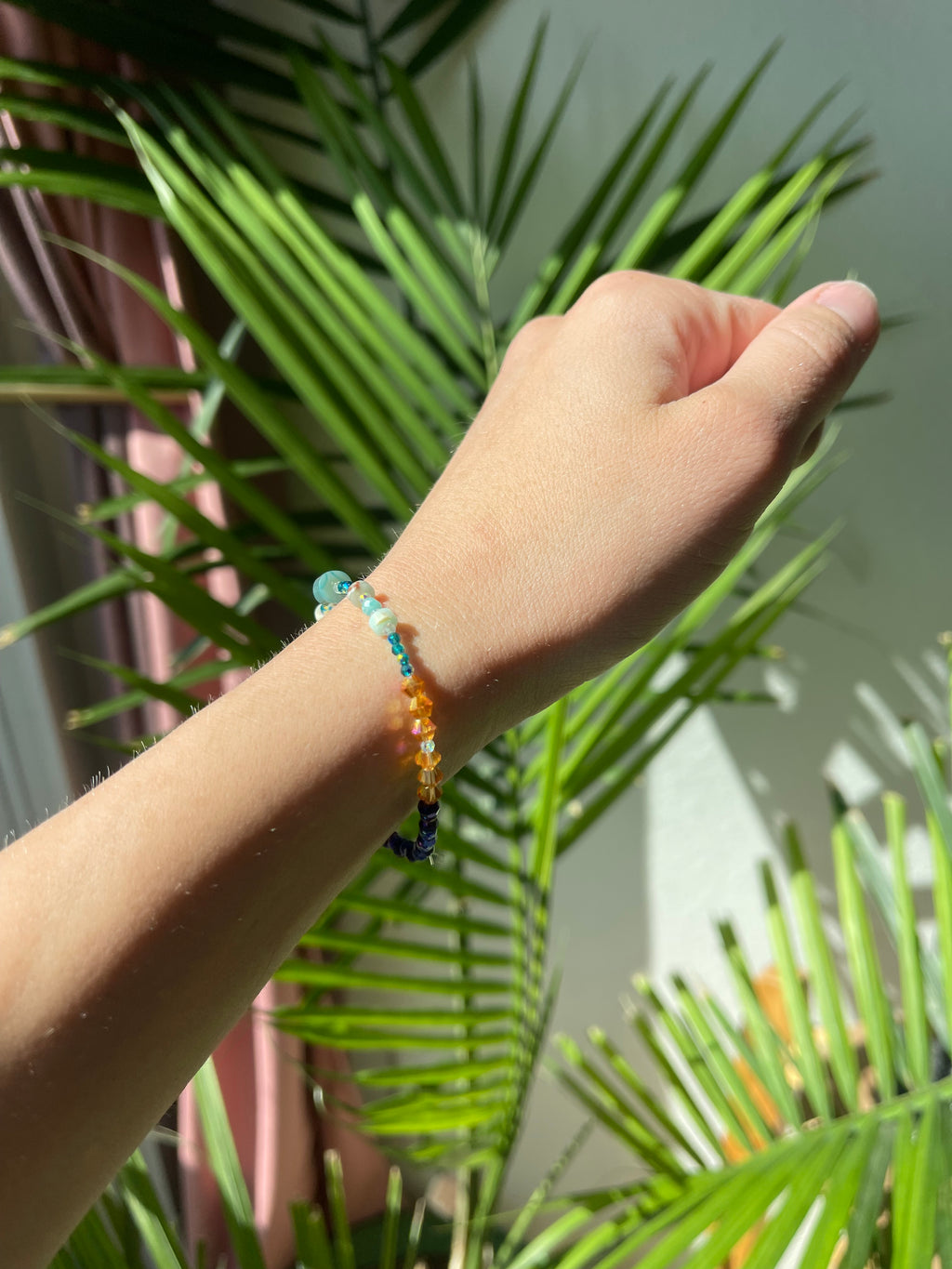 "Desert Bound" Wearable Landscape - Semi-Precious Gemstone Bracelet