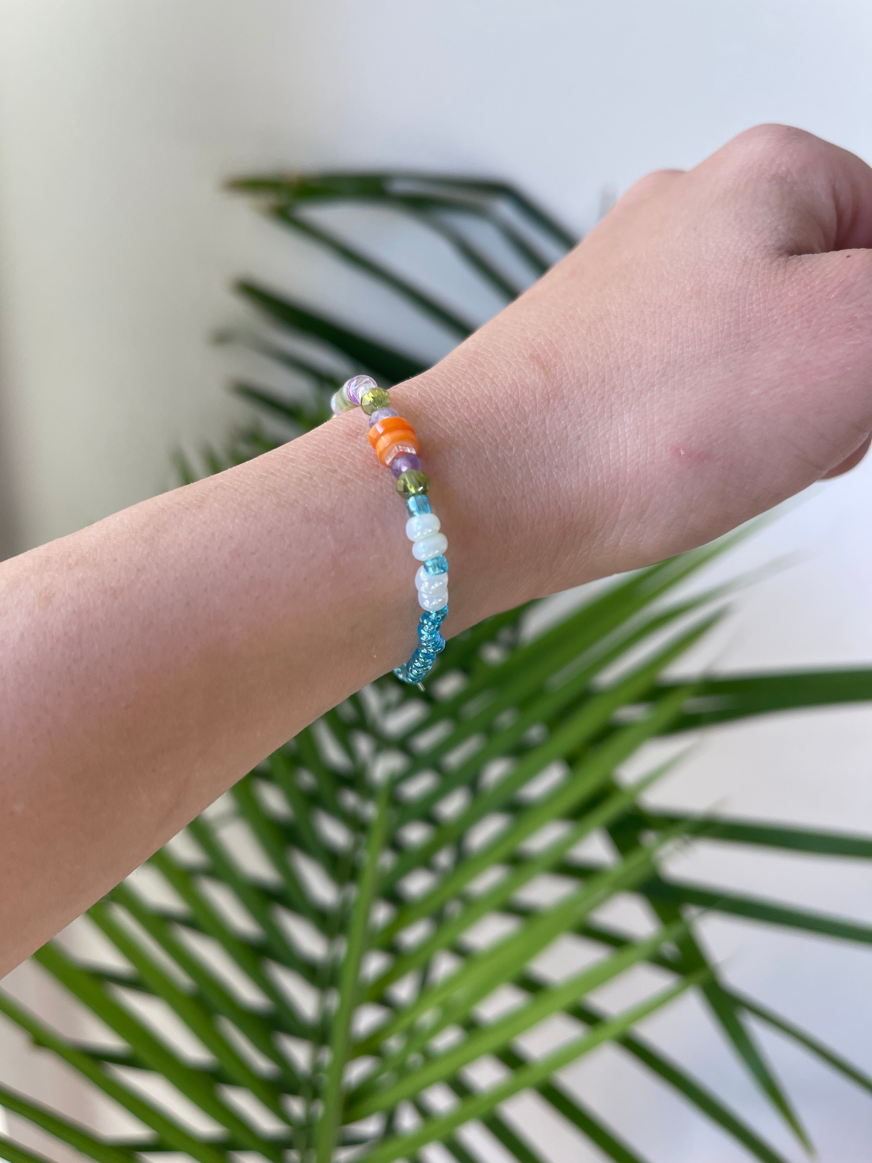 "Endless" Wearable Landscape - Semi-Precious Gemstone Bracelet