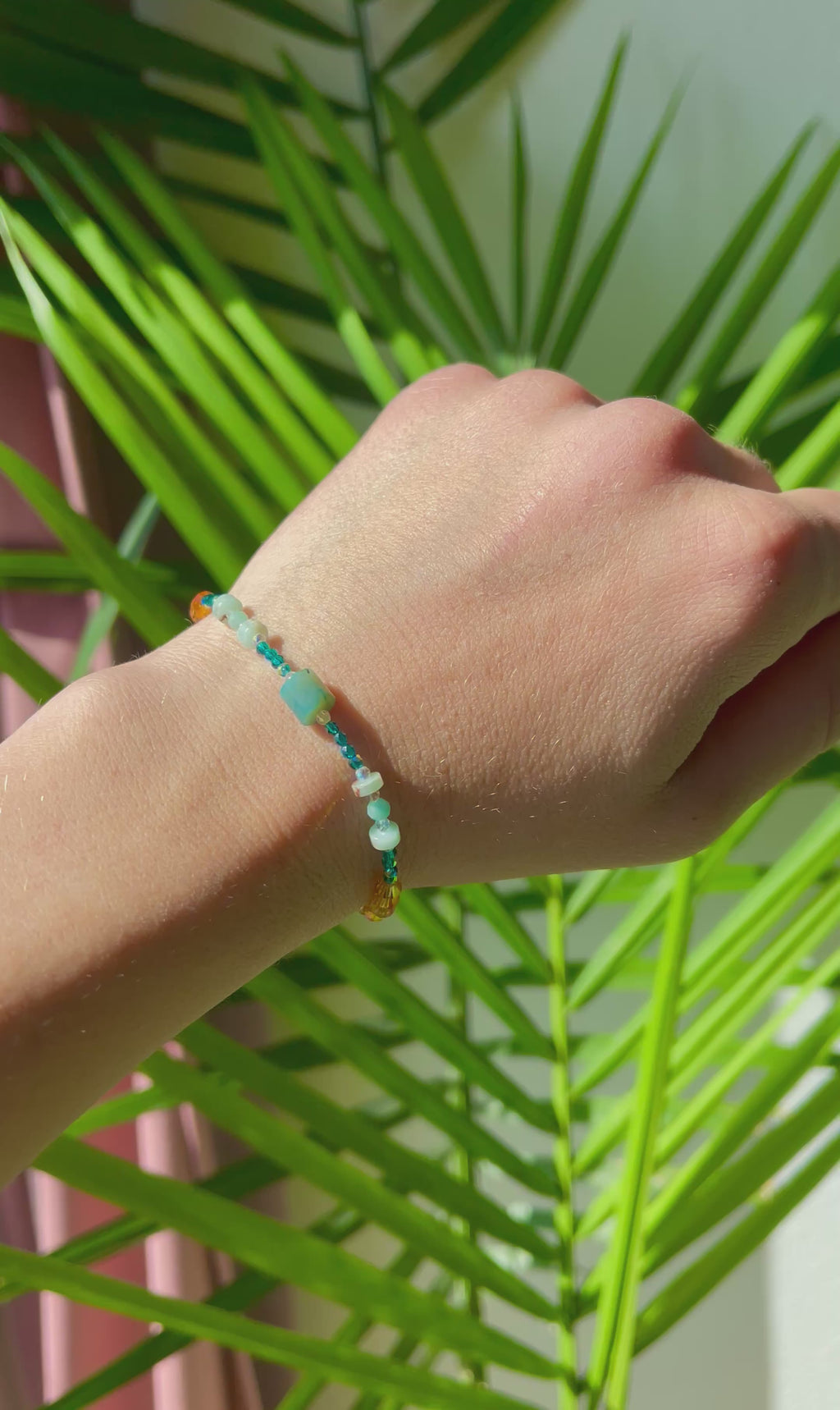 "Desert Bound" Wearable Landscape - Semi-Precious Gemstone Bracelet