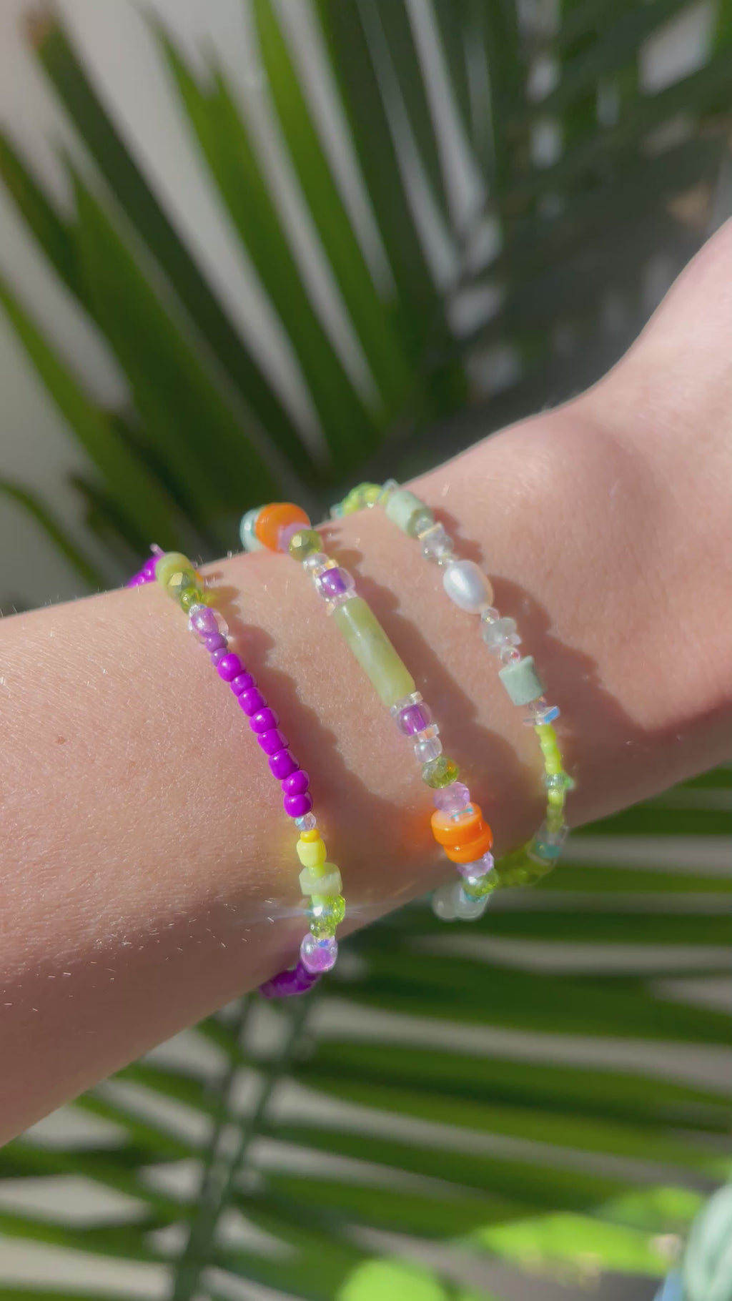"Endless" Wearable Landscape - Semi-Precious Gemstone Bracelet